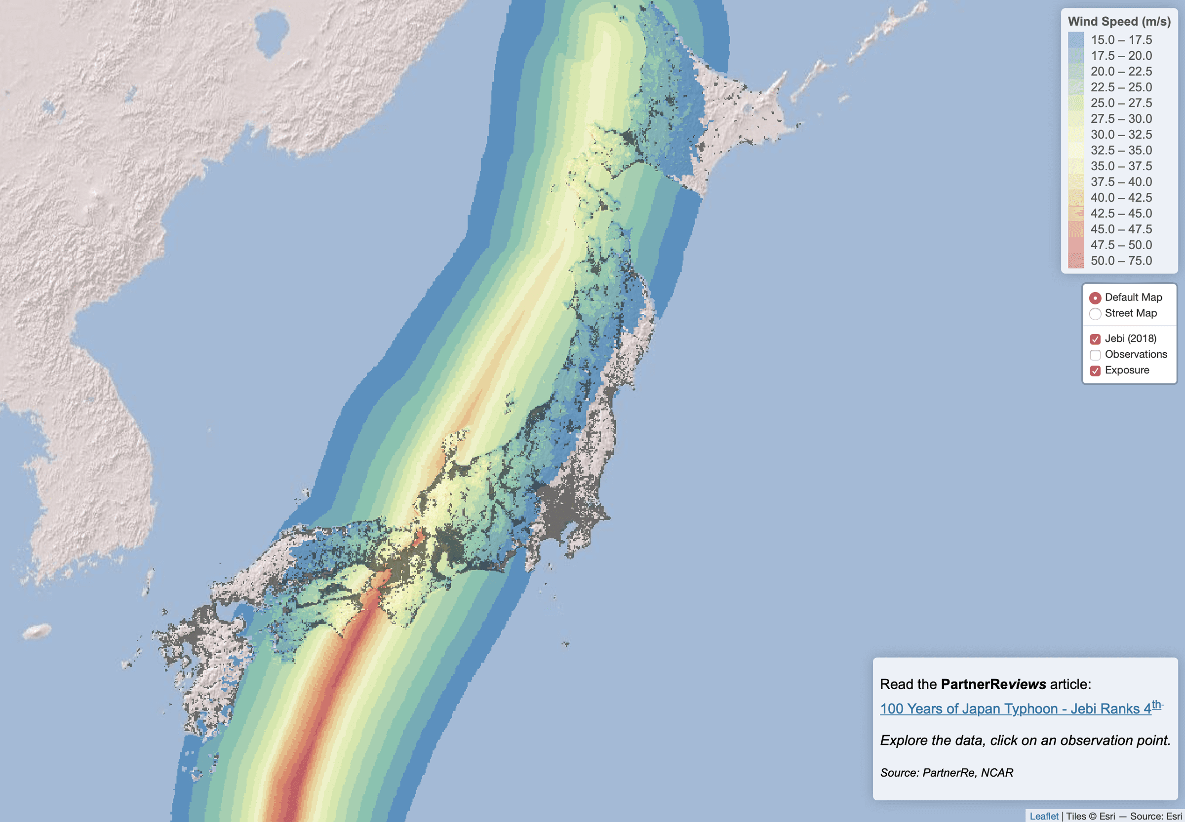 100 Years of Japan Typhoon – Jebi Ranks 4th